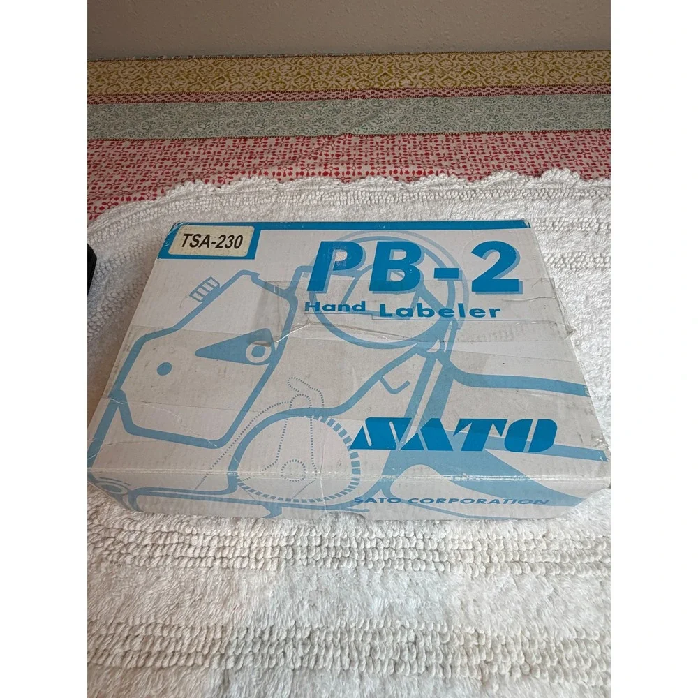 SATO PB2 230 Hand Labeler Price Gun Black Retail Inventory Supplies Business